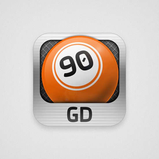 L’icona disegnata per la app “Gioco Digitale Bingo” di Gioco Digitale | © Portfolio di Riccardo Anelli