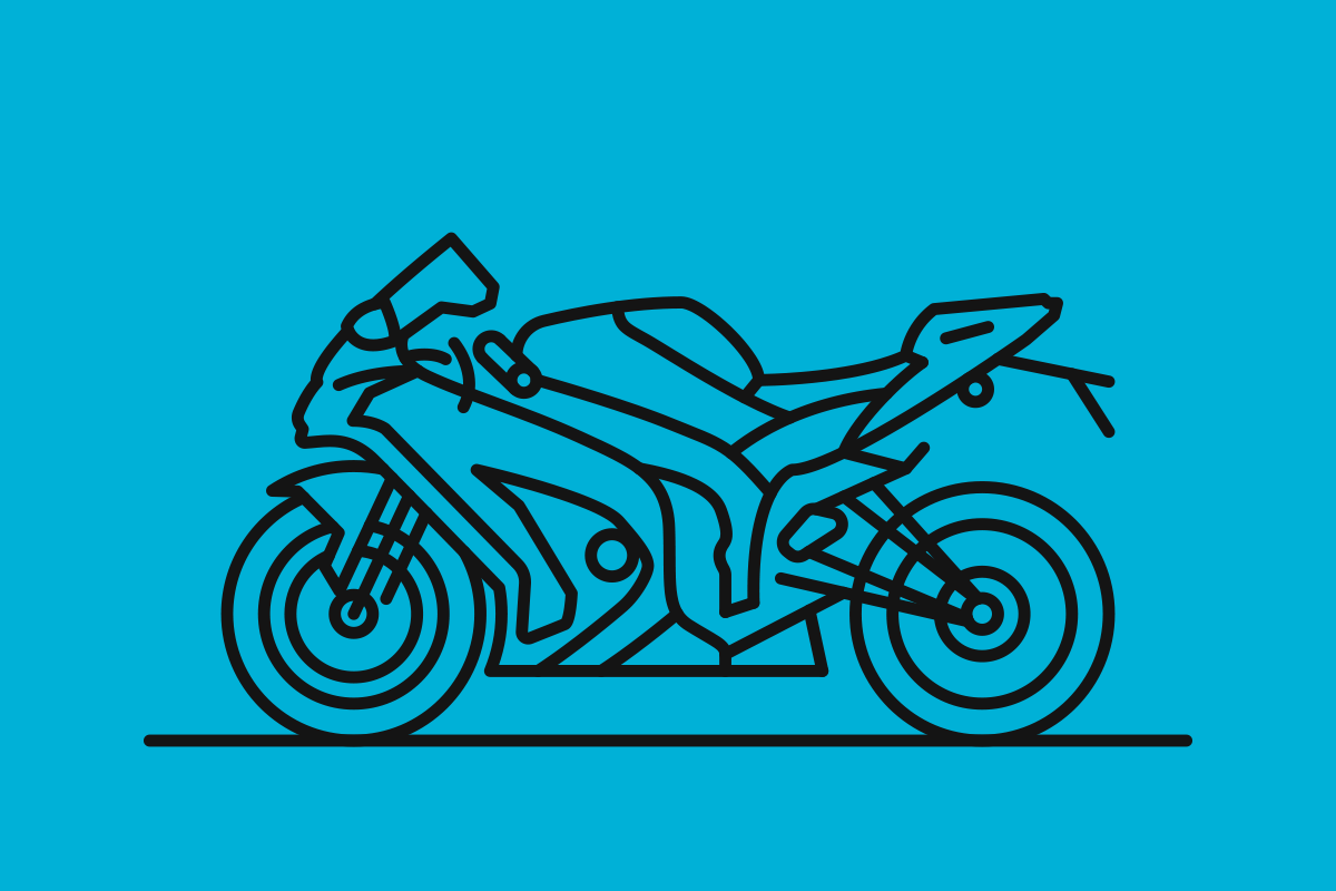 Le sei categorie – rappresentate da altrettante moto – appartenenti al set di icone disegnate per l’interfaccia del videogioco “Ride 3”: “RACING” (con una “KAWASAKI ZX 10R”), “SPORT” (con una “DUCATI 916”), “MAXIENDURO” (con una “BMW GS 1200”), “SUPERMOTO” (con una “KTM 450 SMR”), “CUSTOM” (con una “MOTO GUZZI BOBBER V9”) e “NAKED” (con una “KAWASAKI Z 750”); il videogioco – sviluppato da Milestone – regala (agli appassionati delle due ruote) panorami mozzafiato in giro per il mondo e bolidi personalizzabili in ogni dettaglio