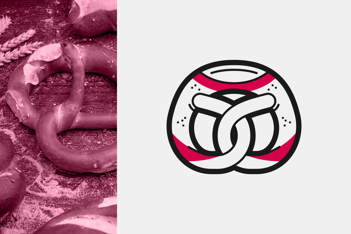 L’icona del “Brezel”, il tipico pane tedesco a forma di anello (con le due estremità intrecciate); l’icona – in “positivo” (su fondo bianco) – fa parte del set disegnato per l’interfaccia del videogioco “MotoGP™19”
