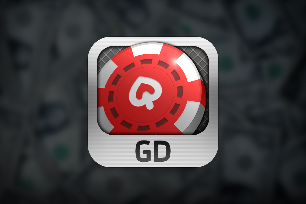 L’icona disegnata per la app “Gioco Digitale Poker” di Gioco Digitale; il soggetto principale della grafica è una “fiche” (in inglese “chip”), protagonista indiscussa del tavolo da gioco